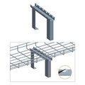 Quest Mfg Cable Tray Cabinet Top Stand, 6", Zinc CT0017-06-03